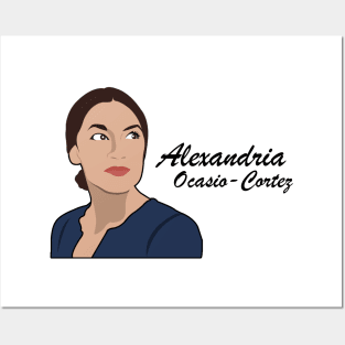 Alexandria Ocasio-Cortez - Cartoon Art Posters and Art